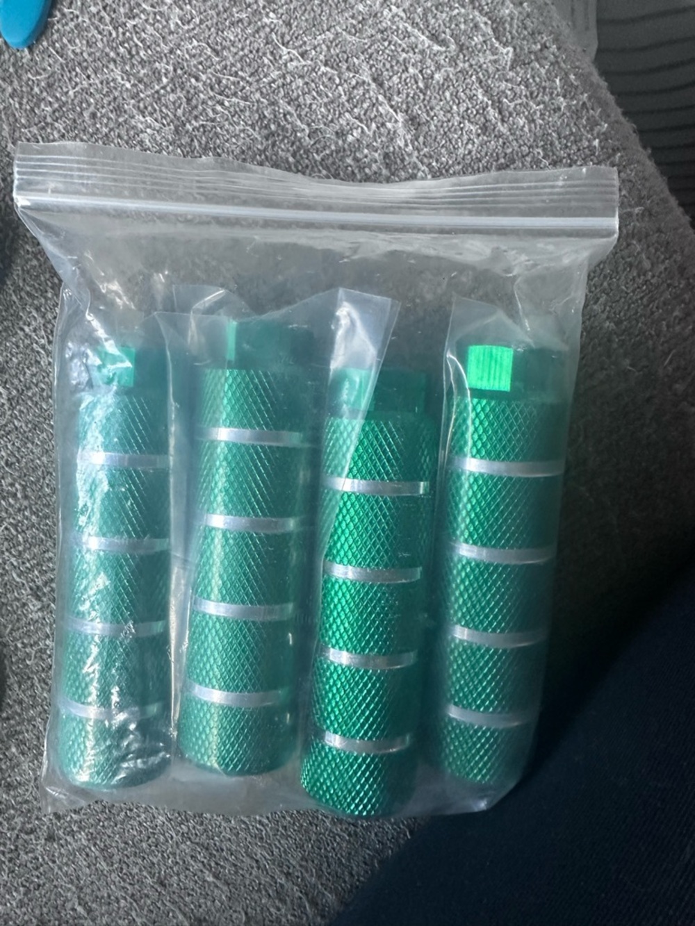 Green Aluminum Bike Peg  Accessory Grips (4-Pack)
